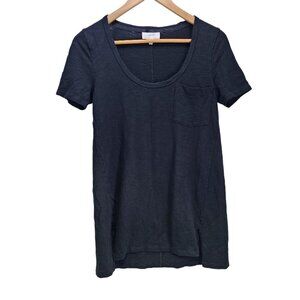 Soma‎ Wknd Black Burnout Short Sleeve Tshirt Tee Women's Size XS